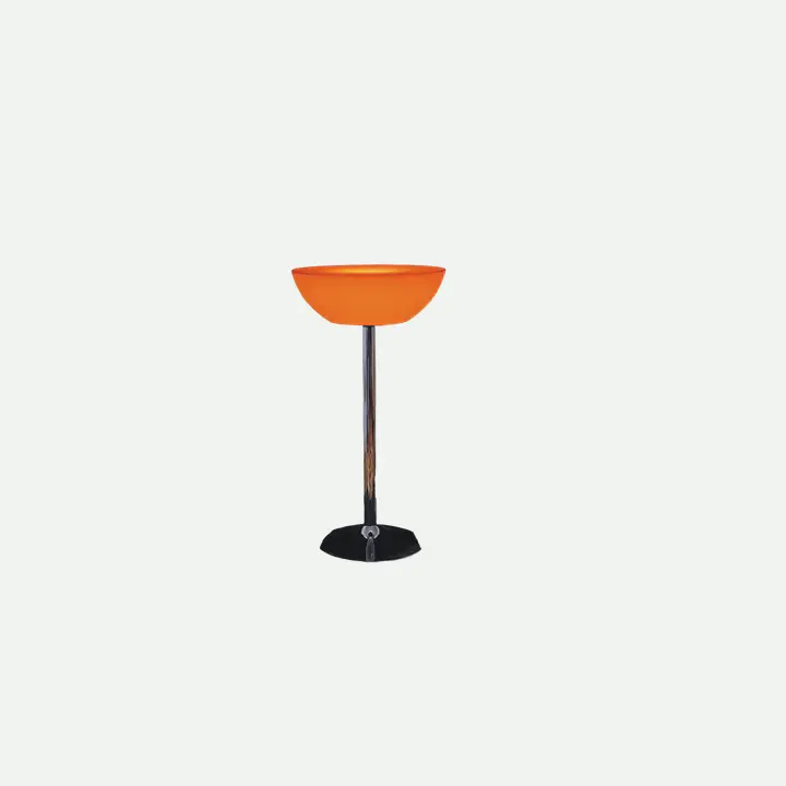 LED RGB bar table with metal base